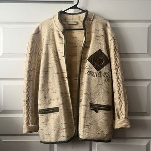 Vintage 100% Wool Country Sweater, Made in Austria - Women’s XL | Unisex Large